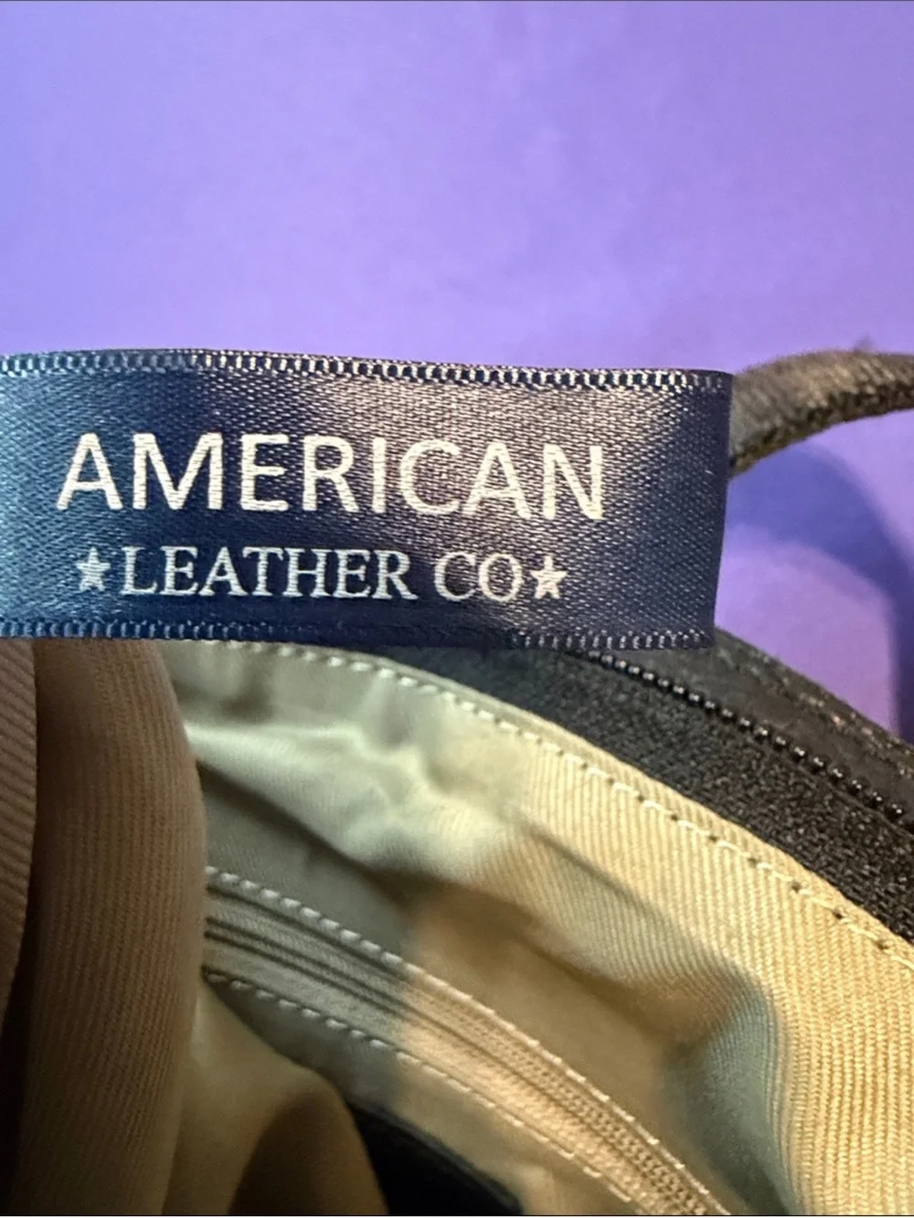 American Leather Co Black Pebble Leather Backpack